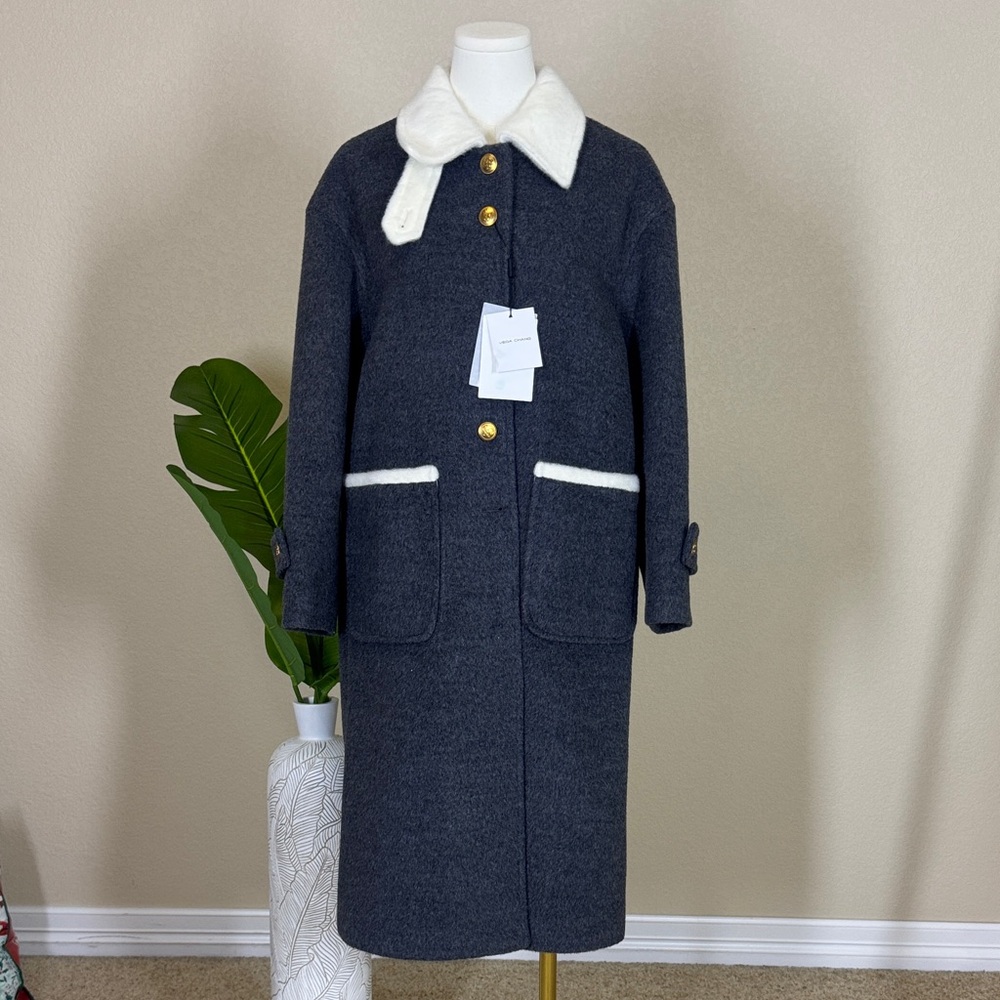VEGA CHANG Women's Gray Coat